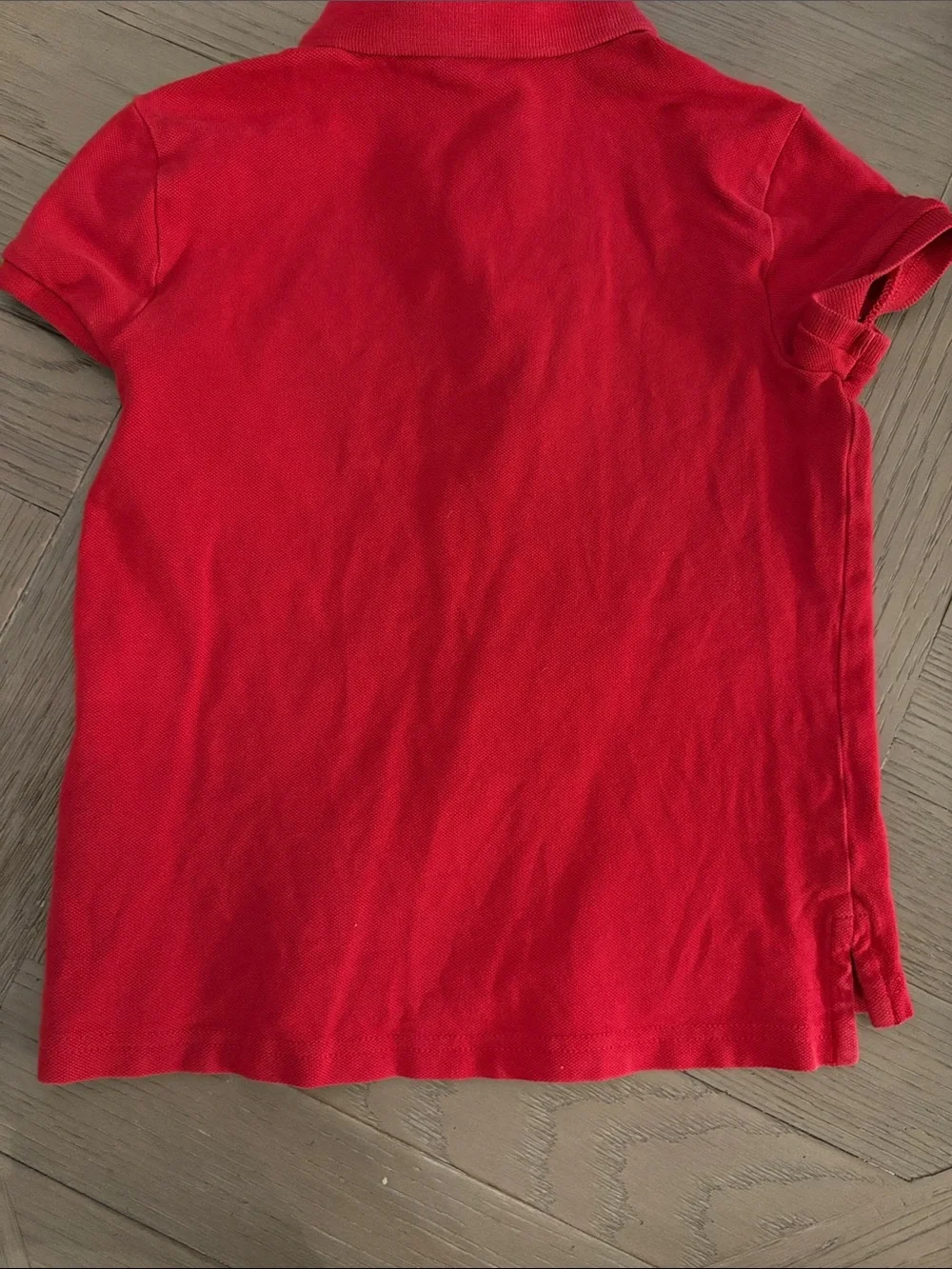 Girls Ralph Lauren Kids Bright Red Polo with Blue Pony